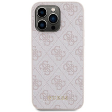 Заредете изображение във визуализатора на галерията – Original Case GUESS Hardcase 4G Metal Gold Logo GUHCP15XG4GFPI for Iphone 15 Pro Max Pink
