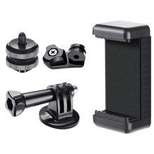 Заредете изображение във визуализатора на галерията – Tripod phone tripod for photos with ball head - black
