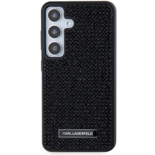 Заредете изображение във визуализатора на галерията – Karl Lagerfeld Rhinestone Metal Logo case for Samsung Galaxy S24+ - black
