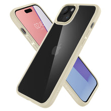 Заредете изображение във визуализатора на галерията – Spigen Crystal Hybrid case for iPhone 15 Plus - beige
