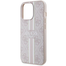 Заредете изображение във визуализатора на галерията – Guess GUHMP13XP4RPSP iPhone 13 Pro Max 6.7" pink/pink hardcase 4G Printed Stripes MagSafe
