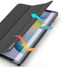 Заредете изображение във визуализатора на галерията – DUX DUCIS Domo - Trifold Case with pencil storage for Samsung Tab S6 Lite (P610/P613/P615/P619) black
