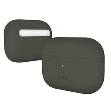 Заредете изображение във визуализатора на галерията – Uniq case Lino AirPods Pro Silicone grey/grey moss

