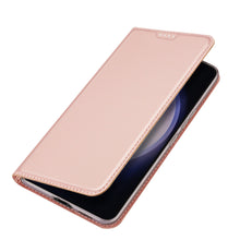 Заредете изображение във визуализатора на галерията – Wallet case with stand for Samsung Galaxy S23 FE Dux Ducis Skin Pro - pink
