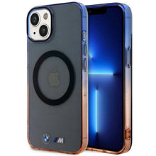 Заредете изображение във визуализатора на галерията – Case BMW BMHMP14SHTGE iPhone 14 6.1" grey/grey hardcase Gradient Bumper MagSafe
