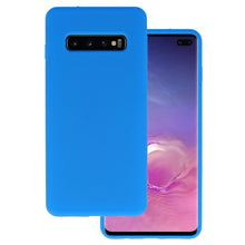 Заредете изображение във визуализатора на галерията – Silicone Lite Case for Samsung Galaxy S10 Plus blue
