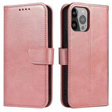 Заредете изображение във визуализатора на галерията – Magnet Case for Samsung S24 Plus with flap and wallet - pink
