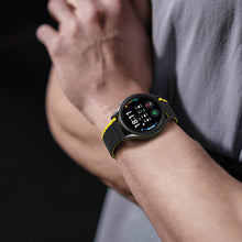 Заредете изображение във визуализатора на галерията – Universal Magnetic Samsung Galaxy Watch 3 45mm / S3 / Huawei Watch Ultimate / GT3 SE 46mm Dux Ducis Strap (22mm LD Version) - Black / Yellow
