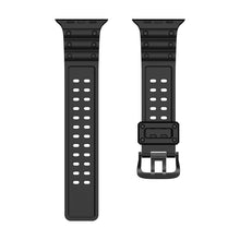 Заредете изображение във визуализатора на галерията – Strap Triple Protection strap for Apple Watch SE, 8, 7, 6, 5, 4, 3, 2, 1 (41, 40, 38 mm) band bracelet black
