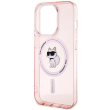 Заредете изображение във визуализатора на галерията – Karl Lagerfeld IML Choupette MagSafe case for iPhone 15 Pro - pink
