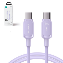 Заредете изображение във визуализатора на галерията – USB C - USB C Cable 100W 1.2m Joyroom S-CC100A14 - Purple
