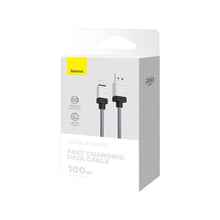 Заредете изображение във визуализатора на галерията – BASEUS cabel USB to Type C CoolPlay Fast Charging 100W 2m black CAKW000701
