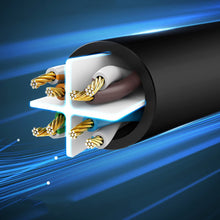 Заредете изображение във визуализатора на галерията – Ugreen cable internet network cable Ethernet patchcord RJ45 Cat 6 UTP 1000Mbps 3m blue (NW102 11203)
