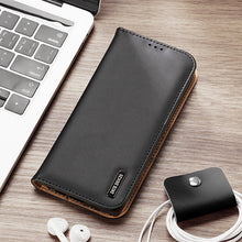 Заредете изображение във визуализатора на галерията – Dux Ducis Hivo case Samsung Galaxy S23+ flip cover wallet stand RFID blocking brown
