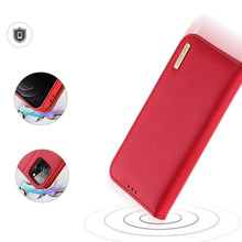 Заредете изображение във визуализатора на галерията – DUX DUCIS Hivo - Leather Wallet Case for Apple iPhone 13 Pro Max czerwone
