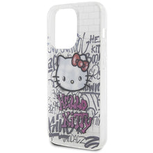 Заредете изображение във визуализатора на галерията – Original Case HELLO KITTY hardcase IML Kitty On Bricks Graffiti HKHCP15XHDGPHT for Iphone 15 Pro Max white
