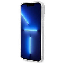 Заредете изображение във визуализатора на галерията – Guess GUHMP14SHTRMS iPhone 14 6.1" silver/silver hard case Metal Outline Magsafe
