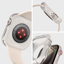 Заредете изображение във визуализатора на галерията – Spigen Rugged Armor Case with Strap for Apple Watch 4/5/6/7/8/9/SE (44/45 mm) - Beige
