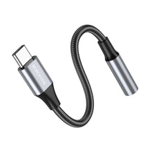 Заредете изображение във визуализатора на галерията – Borofone Adapter BV16 - Type C to jack 3,5mm - black
