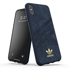 Заредете изображение във визуализатора на галерията – Adidas OR Molded Case ULTRASuede iPhone Xs Max blue / collegiate royal 35001
