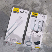 Заредете изображение във визуализатора на галерията – Dudao cable 1m PD 60W braided C To C
