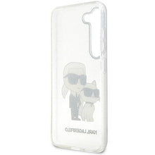 Заредете изображение във визуализатора на галерията – Karl Lagerfeld KLHCS23SHNKCTGT S23 S911 transparent hardcase Gliter Karl&amp;Choupette
