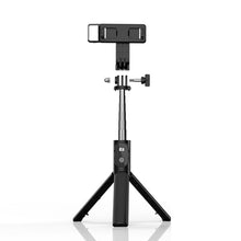 Заредете изображение във визуализатора на галерията – Selfie Stick - with detachable bluetooth remote control, tripod and LED light - P20S-1 BLACK
