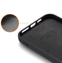 Заредете изображение във визуализатора на галерията – Silicone Case Soft Flexible Rubber Cover for iPhone 12 Pro / iPhone 12 black
