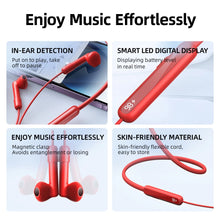 Заредете изображение във визуализатора на галерията – Joyroom JR-DS1 sports wireless neckband headphones - red
