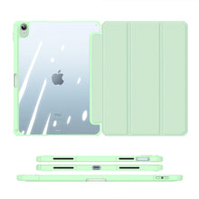Заредете изображение във визуализатора на галерията – Dux Ducis Toby case for iPad 10.9'' 2022 (10 gen.) cover with space for Apple Pencil stylus smart cover stand green
