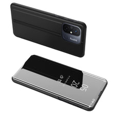 Заредете изображение във визуализатора на галерията – Clear View Case cover for Xiaomi Redmi 11A / Poco C55 / Redmi 12C flip case black
