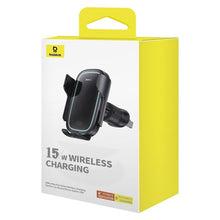 Заредете изображение във визуализатора на галерията – BASEUS car holder to air vent with wireless charging Mily Way 15W black C40357000111-00/BS-CM023
