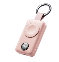 Заредете изображение във визуализатора на галерията – Joyroom wireless power bank 2000mAh 3W for Apple Watch pink (JR-WQW01)
