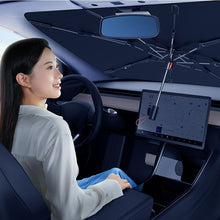 Заредете изображение във визуализатора на галерията – BASEUS CoolRide Doubled-Layered Windshield Sun Shade Umbrella Pro Small Cluster Black C20656100111-00
