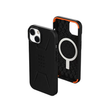 Заредете изображение във визуализатора на галерията – ( uag ) urban armor gear civilian гръб за iphone 13 / 14 compatible with magsafe black
