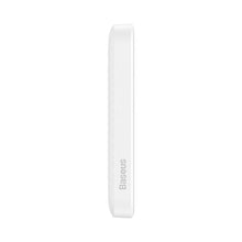 Заредете изображение във визуализатора на галерията – Baseus Magnetic power bank with inductive charging MagSafe 15W / PD fast charging 20W 6000mAh white (Overseas Edition) + Xiaobai Series cable USB-C - USB-C 60W 3A 0.5m white
