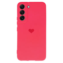 Заредете изображение във визуализатора на галерията – Vennus Silicone Heart Case for Samsung Galaxy S22 design 1 fuchsia
