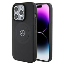Заредете изображение във визуализатора на галерията – Original Case MERCEDES hardcase Crossed Lines Pattern
Leather MagSafe MEHMP15X23RMMK for Iphone 15 Pro Max Black
