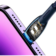 Заредете изображение във визуализатора на галерията – BASEUS cable USB A to Apple Lightning 8-pin 2,4A Glimmer Series CADH000303 2m blue
