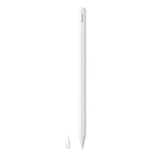 Заредете изображение във визуализатора на галерията – Baseus stylus with wireless charging for iPad white + replaceable tip

