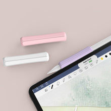 Заредете изображение във визуализатора на галерията – Stoyobe Silicone Holder silicone holder for Apple Pencil 1 / Apple Pencil 2 / Huawei M-Pencil pink

