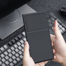 Заредете изображение във визуализатора на галерията – Nillkin Synthetic Fiber S Case for Samsung Galaxy S23 Ultra cover camera cover black
