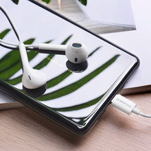 Заредете изображение във визуализатора на галерията – Borofone Earphones BM27 Amazing Sound with Type C plug with microphone white
