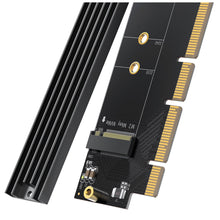 Заредете изображение във визуализатора на галерията – Ugreen expansion card adapter PCIe 4.0 x16 to M.2 NVMe M-Key black (CM465)
