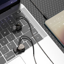 Заредете изображение във визуализатора на галерията – Borofone Earphones BM88 Sea with microphone black
