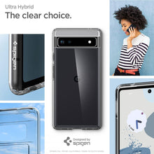 Заредете изображение във визуализатора на галерията – Spigen Ultra Hybrid case for Google Pixel 6A transparent
