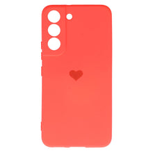 Заредете изображение във визуализатора на галерията – Vennus Silicone Heart Case for Samsung Galaxy S22 design 1 coral
