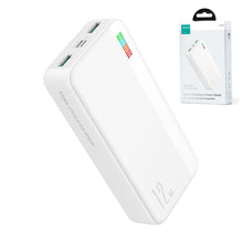 Заредете изображение във визуализатора на галерията – Joyroom powerbank 20000mAh Dazzling Series 12W white (JR-T017)
