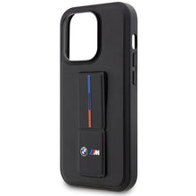 Заредете изображение във визуализатора на галерията – Original Case BMW Grip Hot Stamp Hardcase BMHCP14X22GSLK for Iphone 14 Pro Max Black
