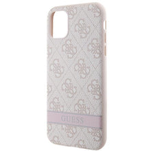 Заредете изображение във визуализатора на галерията – Guess GUHCN61P4SNP iPhone 11 / Xr pink/pink hardcase 4G Stripe
